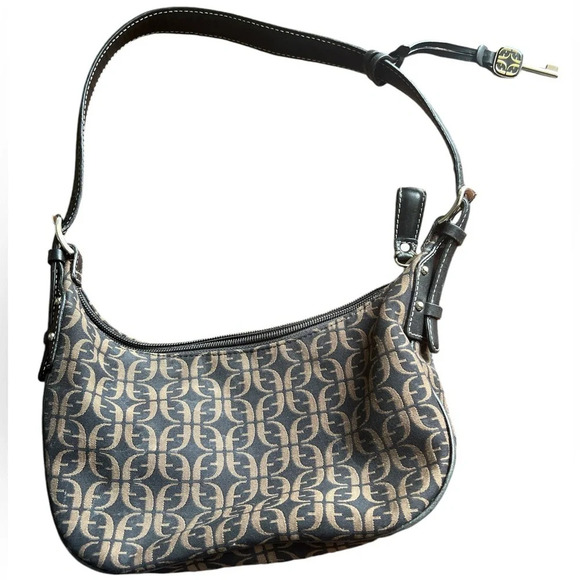 Fossil Vintage Y2K Monogram Logo Shoulder Bag Purse - Picture 1 of 8